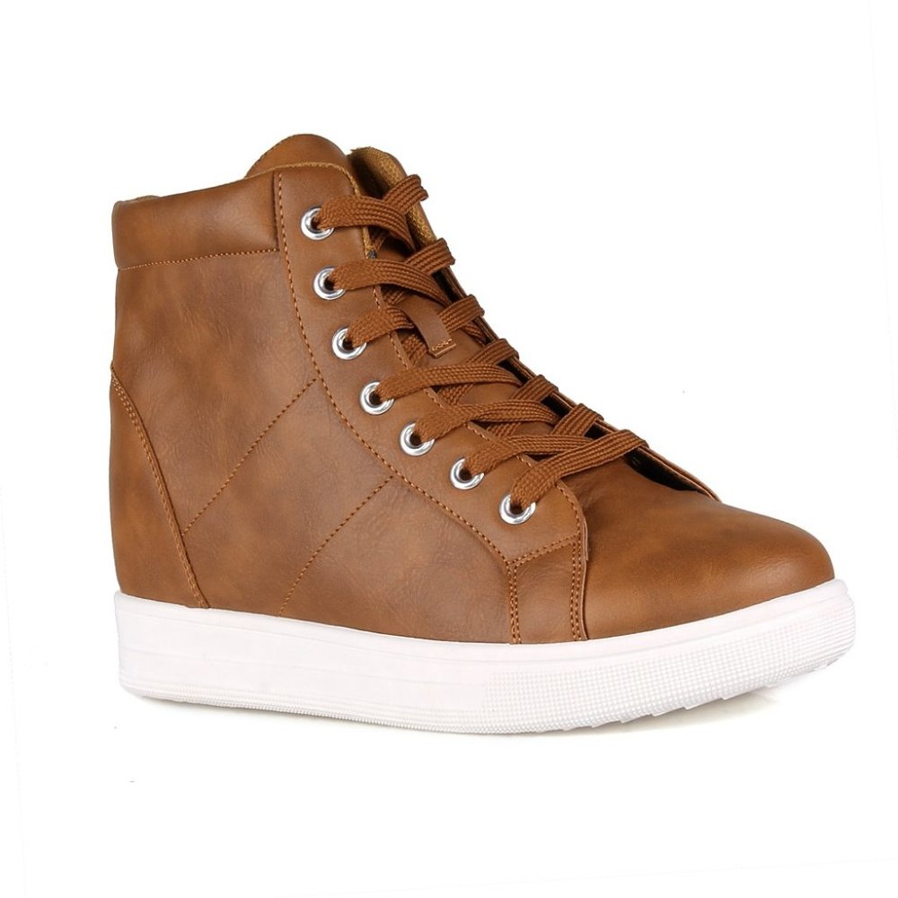 Cabo-01 Lace up Wedge Sneakers